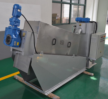 Stainless Multi Disc Screw Press Treatment Sludge Dewatering Machine