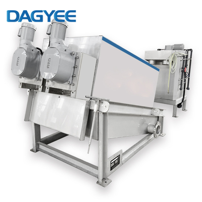 Flocculation Tank With Mixer Municipal Polymer Filters Sludge Dewatering Screw Press